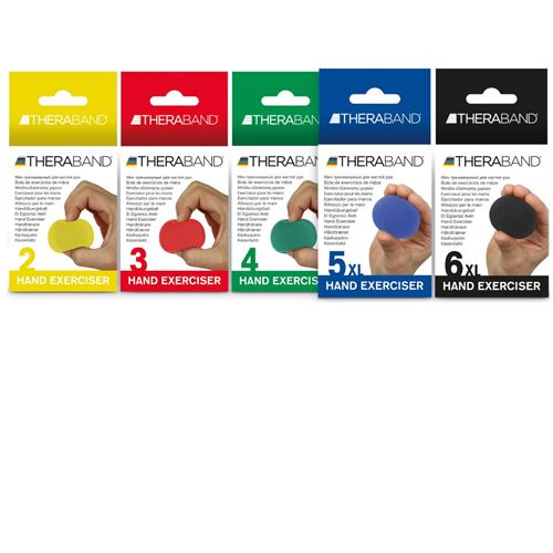 TheraBand Hand Exerciser, Yellow, Extra Soft