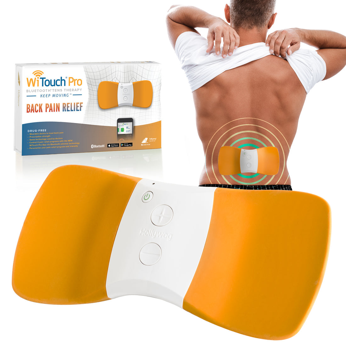 Hollywog Witouch Pro Wireless Tens Machine - Orange