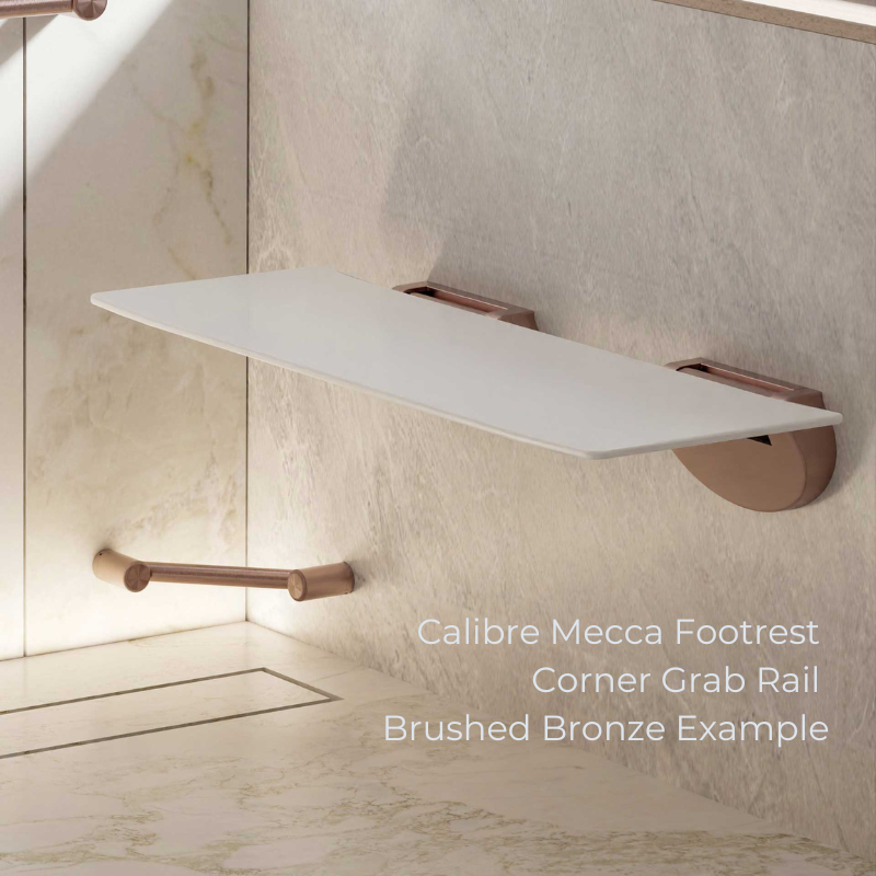 Calibre Mecca 25mm Footrest Corner Grab Rail