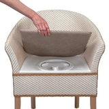 Care Quip Deluxe Basketweave Bedside Commode
