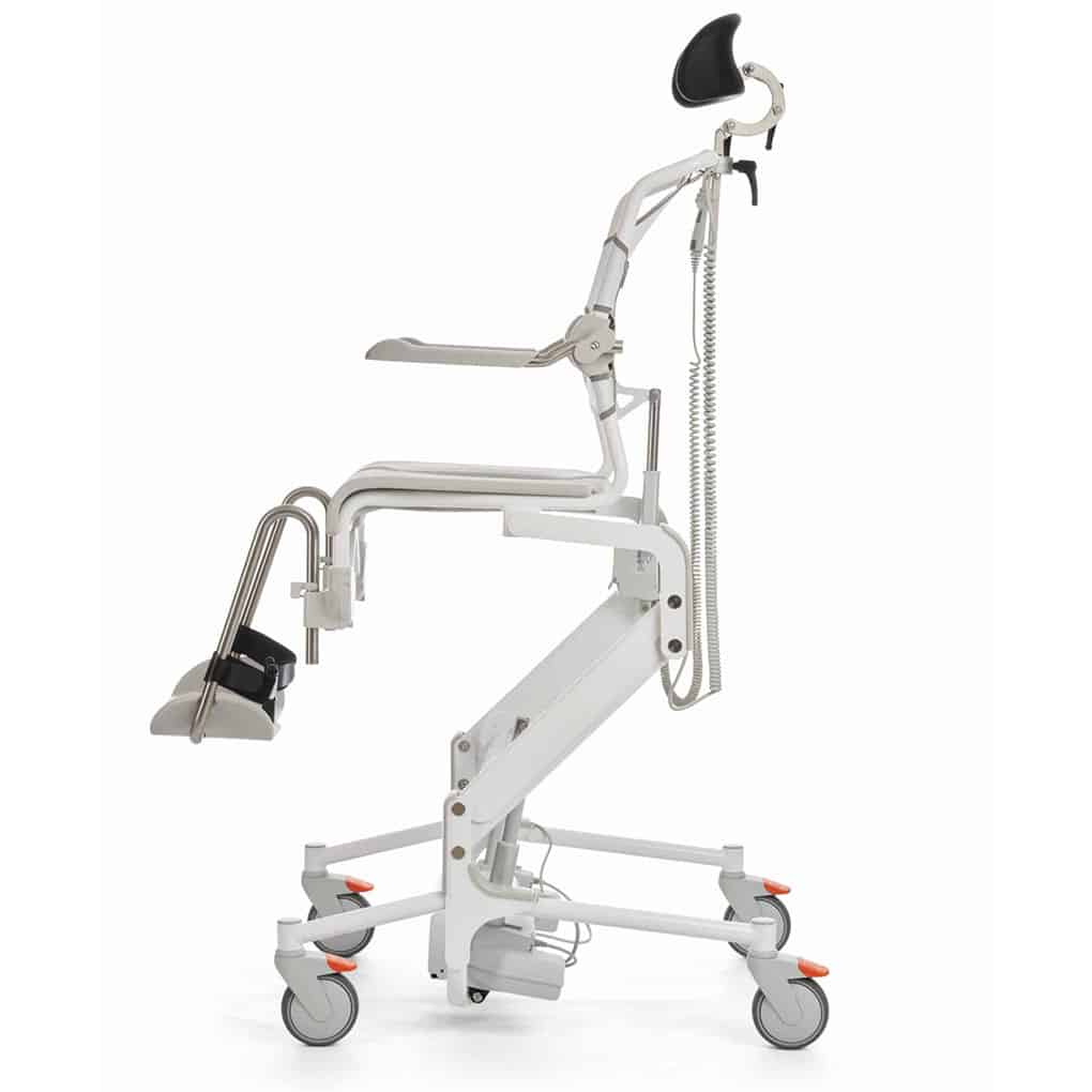 Etac Electronic Alto Mobile Shower Commode with Pan Holder