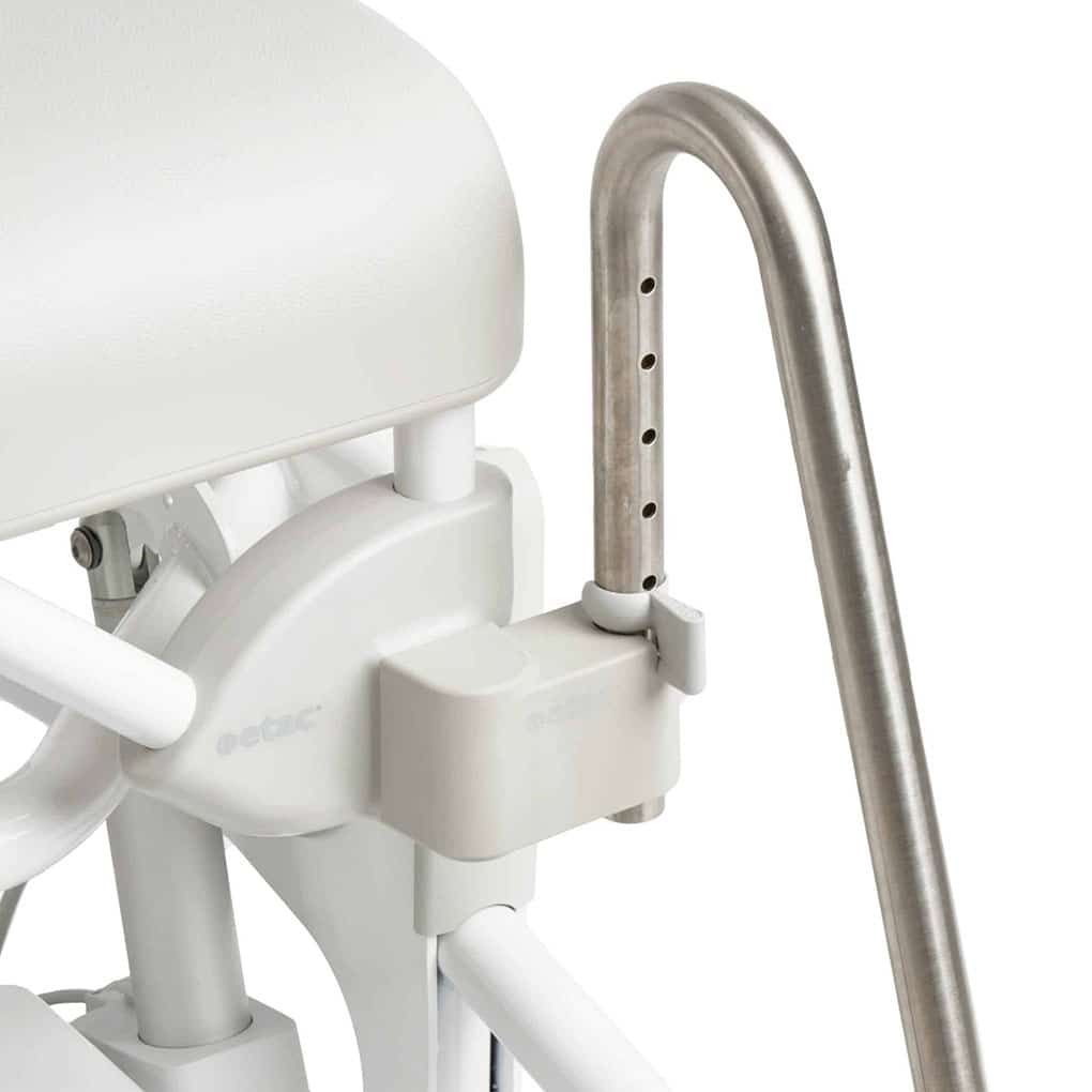 Etac Electronic Alto Mobile Shower Commode with Pan Holder