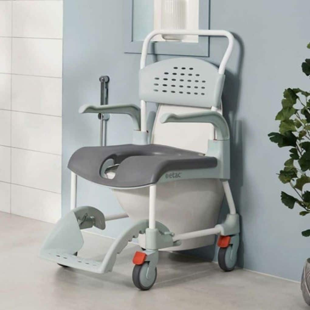 Etac Clean Mobile Shower Commode Open Front