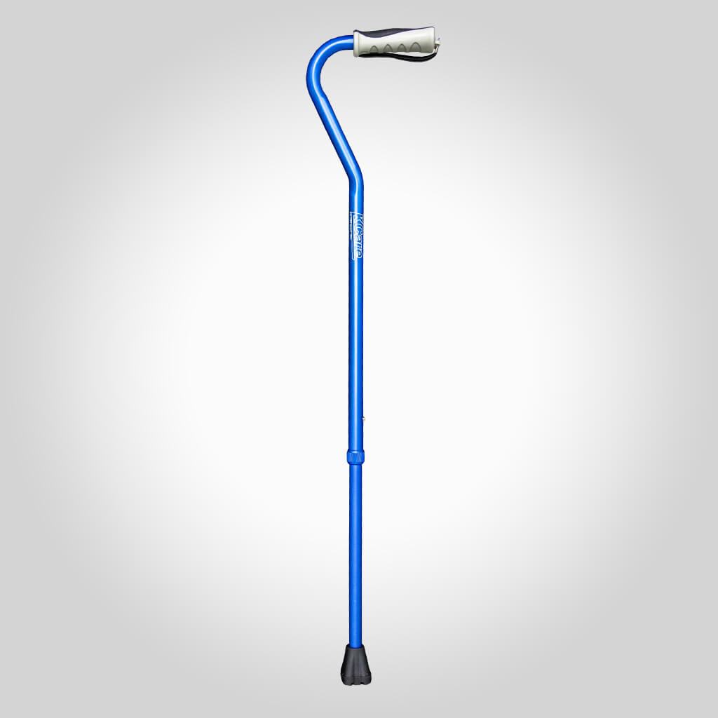 Kcare Swan Neck Cane Anodised Walking Stick