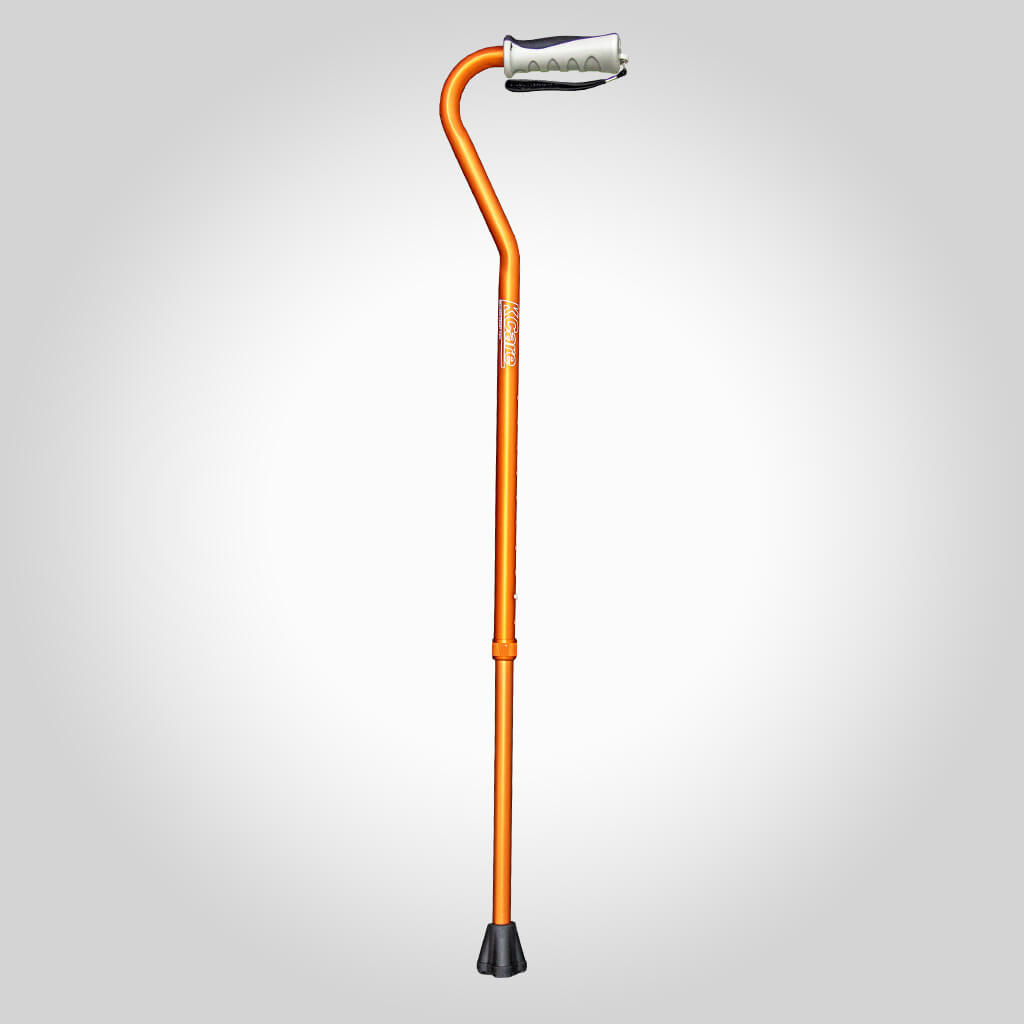Kcare Swan Neck Cane Anodised Walking Stick