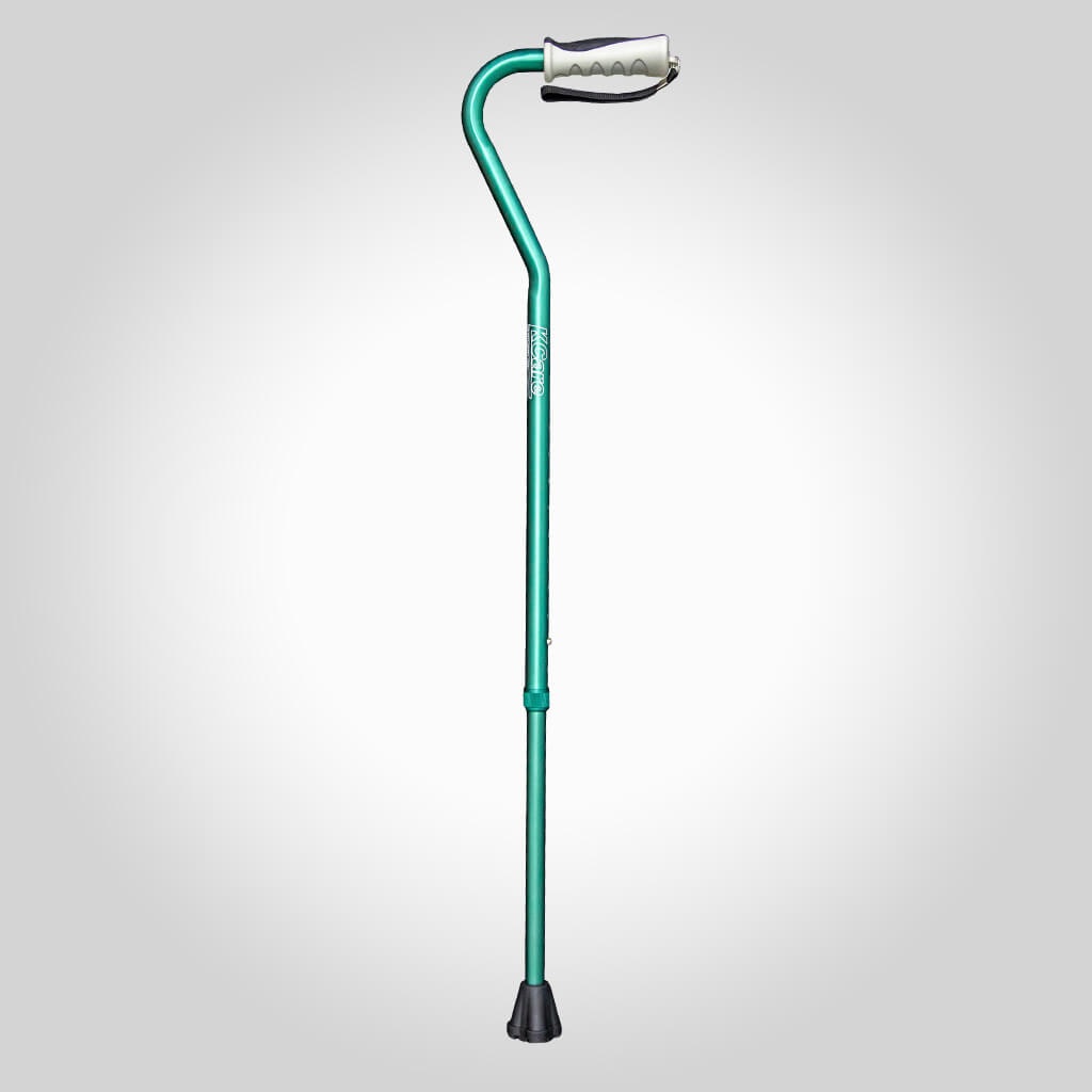 Kcare Swan Neck Cane Anodised Walking Stick
