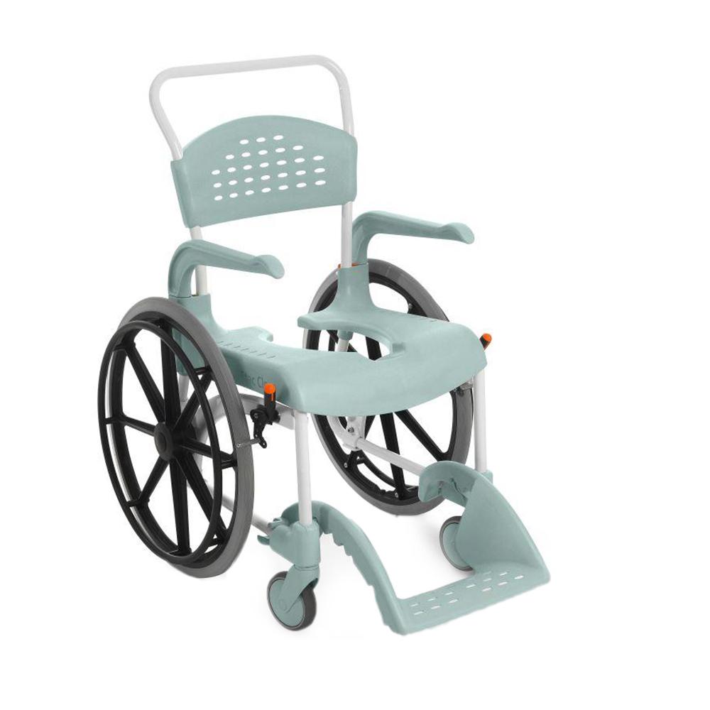 Etac Clean 24″ Self Propelled Mobile Shower Commode Chair