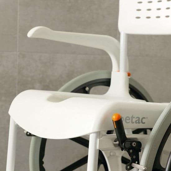 Etac Clean 24″ Self Propelled Mobile Shower Commode Chair