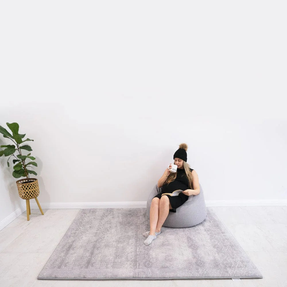 The Mellow Mat Designer Print | Silver Mist