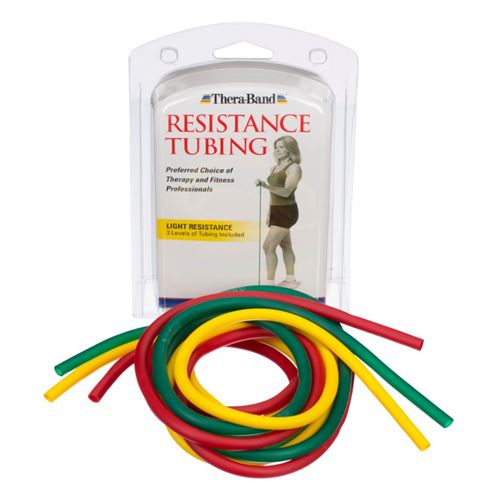 TheraBand Tubing Light Pack 1.52m (Yellow, Red, Green)