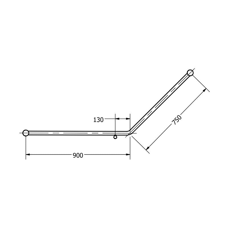 Dda Grab Rails Calibre Mecca 32mm DDA Grab Rails Set 45 Degree Bent Tube – Aesthetics ...