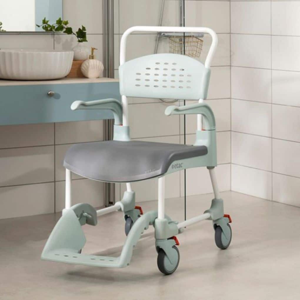 Etac Clean Mobile Shower Commode Open Front
