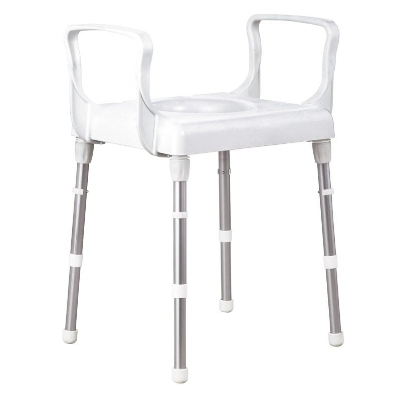 Rebotec Brest Over Toilet Seat Frame Chair with Armrests