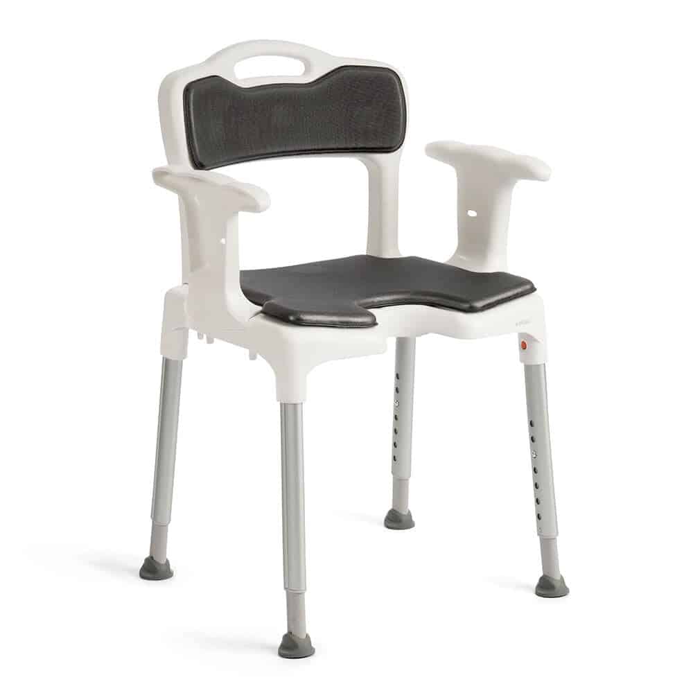 Etac Swift Shower Chair/Commode Soft  Back Support - Grey